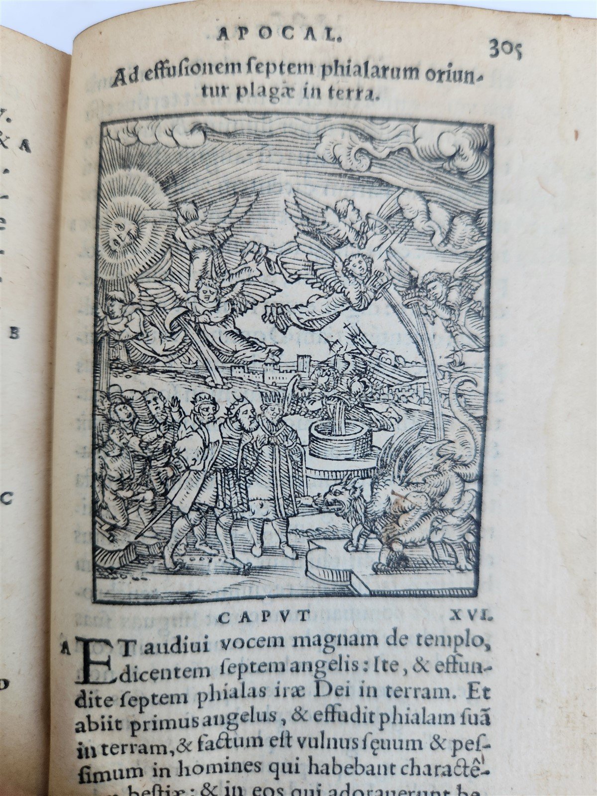 1546 BIBLE in LATIN FULLY ILLUSTRATED antique RARE pocket size NEW TESTAMENT