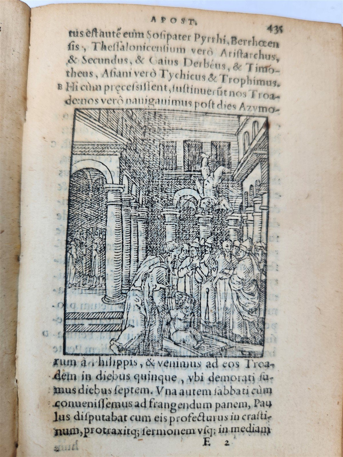 1546 BIBLE in LATIN FULLY ILLUSTRATED antique RARE pocket size NEW TESTAMENT