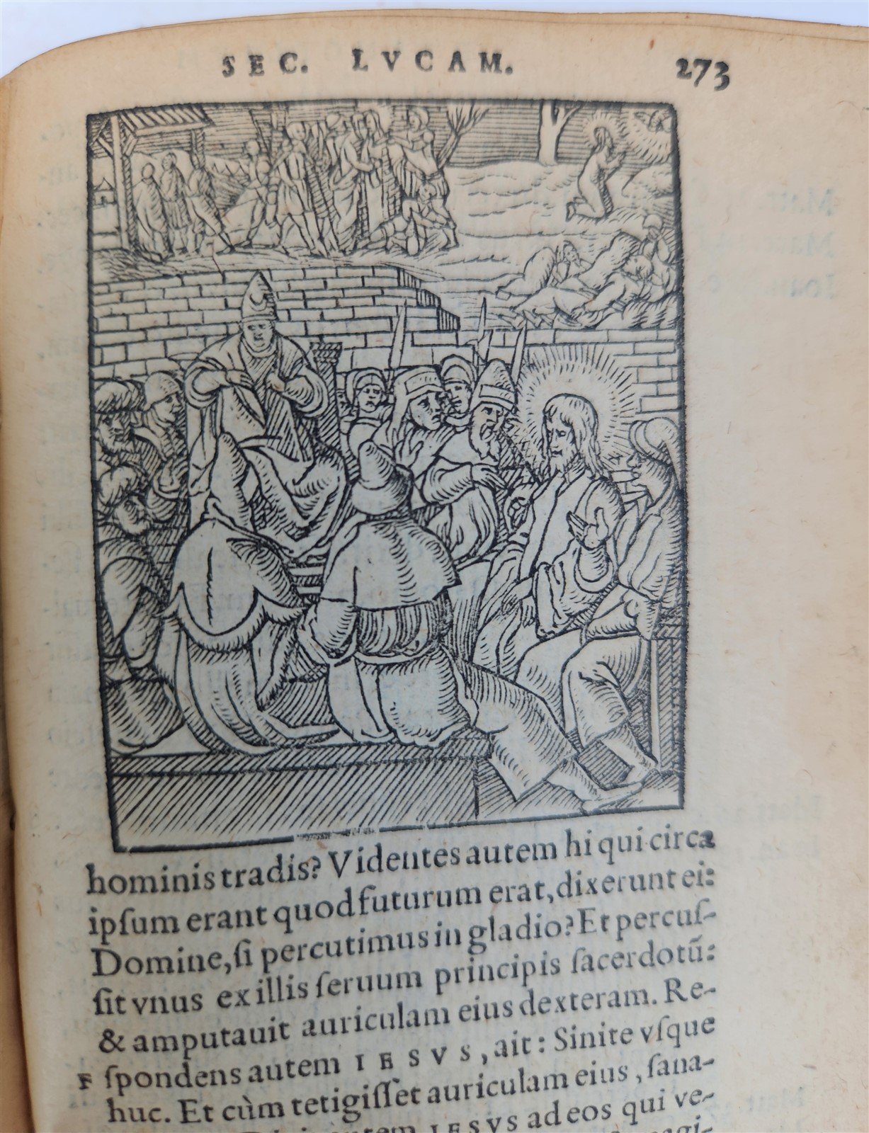 1546 BIBLE in LATIN FULLY ILLUSTRATED antique RARE pocket size NEW TESTAMENT