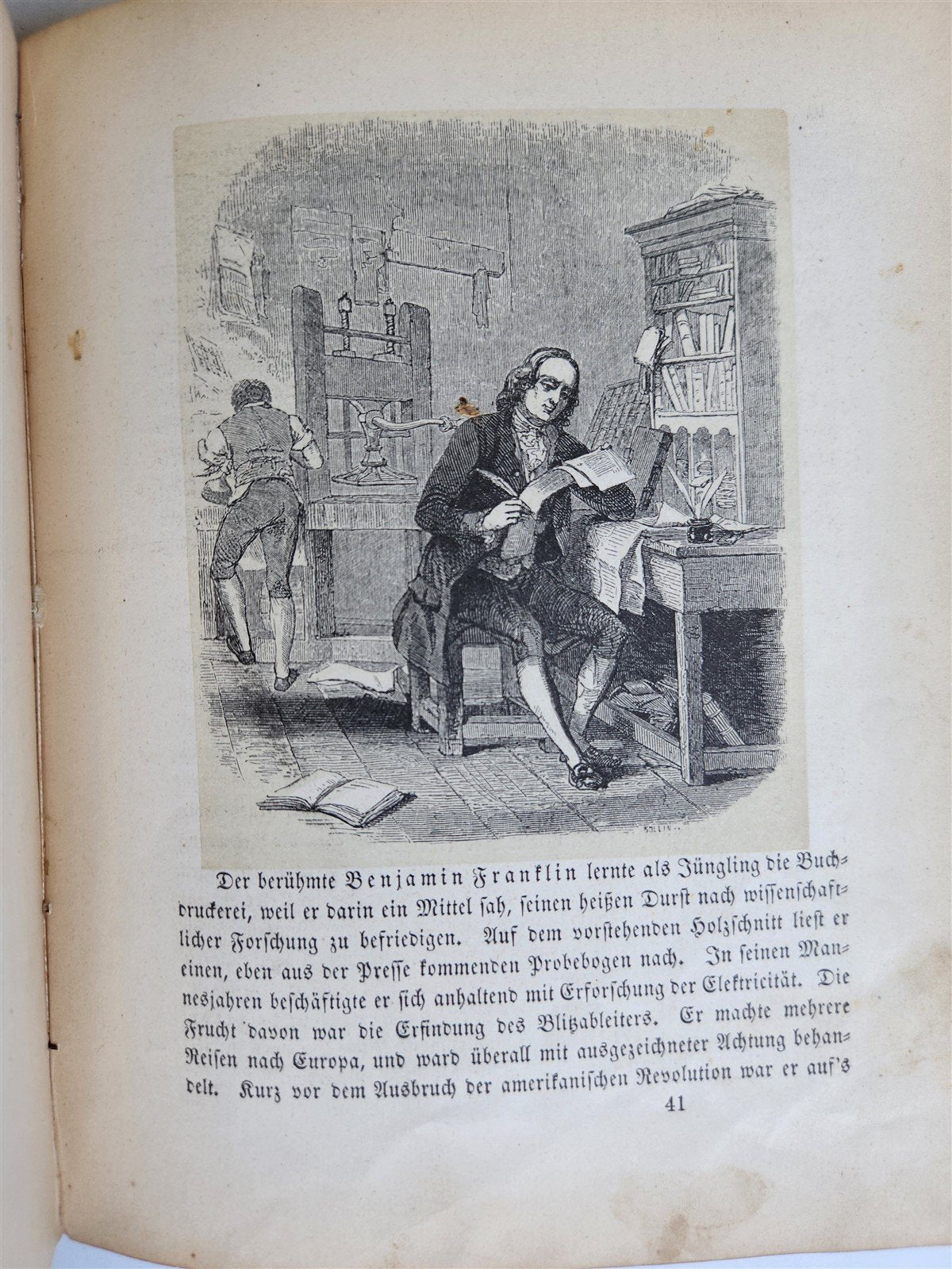 1866 PICTURES from HISTORY of AMERICA antique BILDER AUS DER GESCHICHTE AMERIKAS