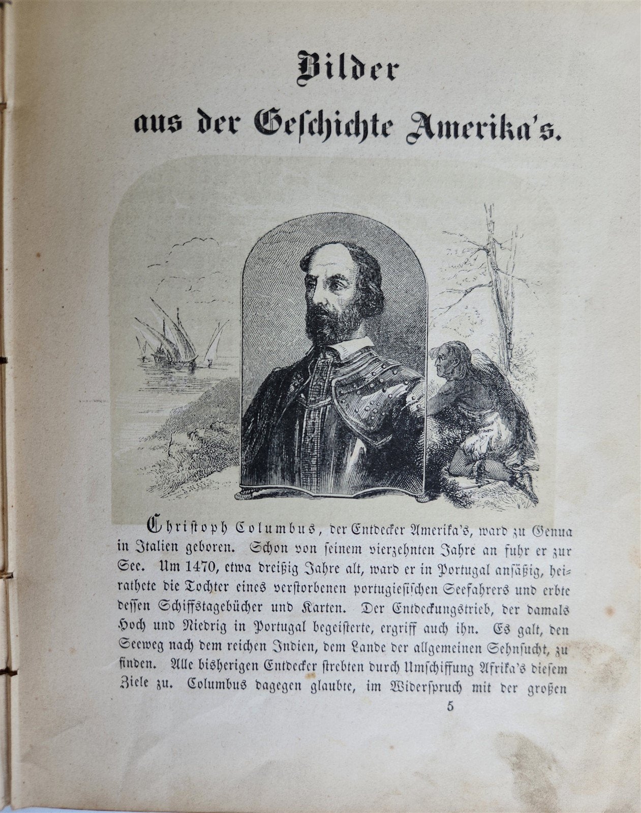 1866 PICTURES from HISTORY of AMERICA antique BILDER AUS DER GESCHICHTE AMERIKAS
