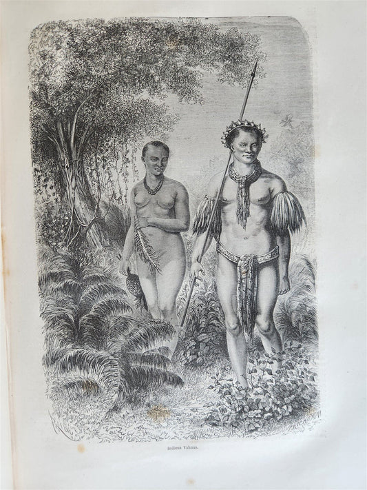 1866 HISTORY of VOYAGES ILLUSTRATED antique JAPAN & SOUTH AMERICA TRAVELS