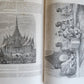 1863 HISTORY of VOYAGES ILLUSTRATED antique SIAM UNITED STATES INDIA TURKEY