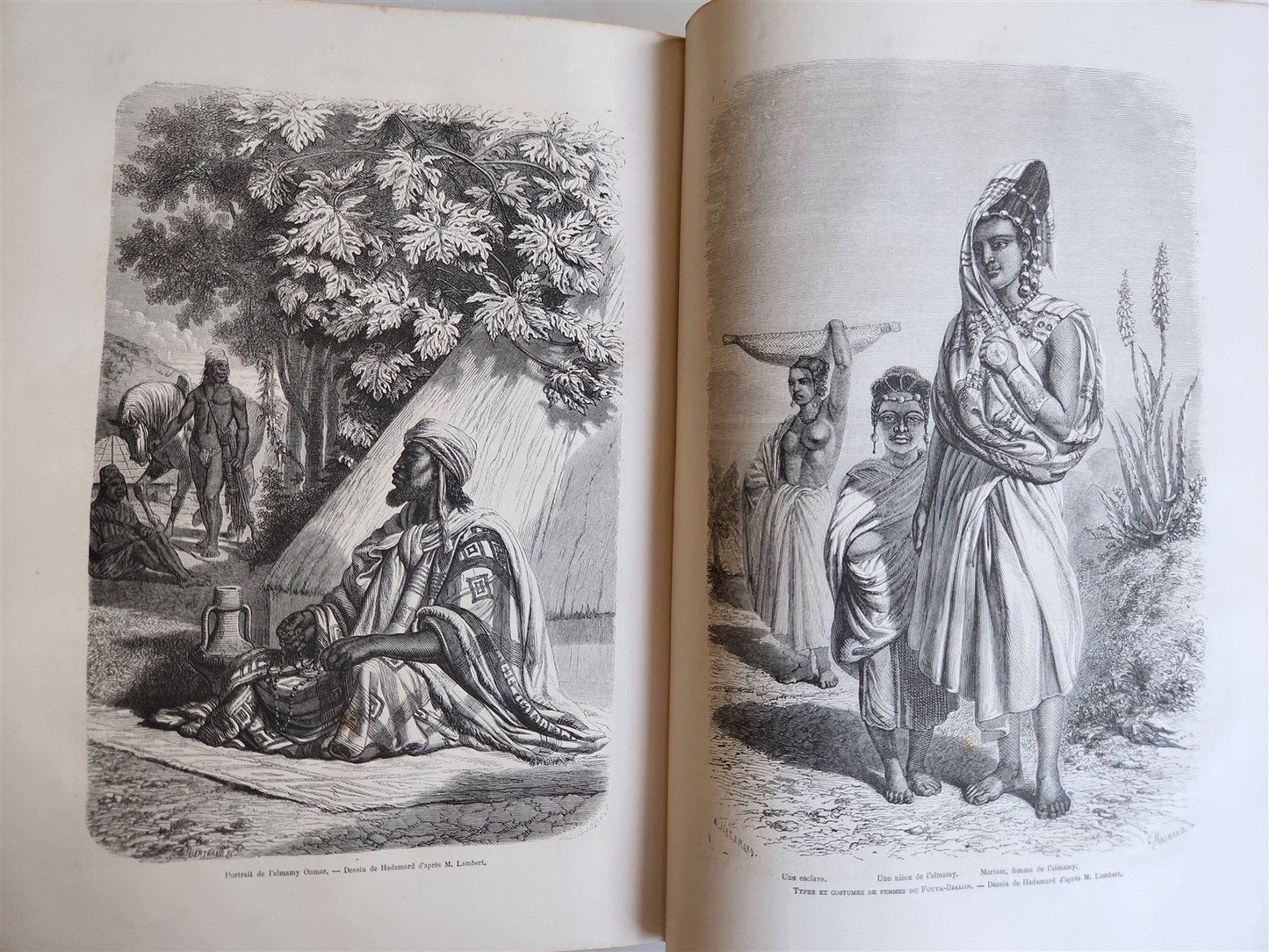 1861 HISTORY of VOYAGES ILLUSTRATED antique USA CANADA SENEGAL AUSTRALIA TRAVELS