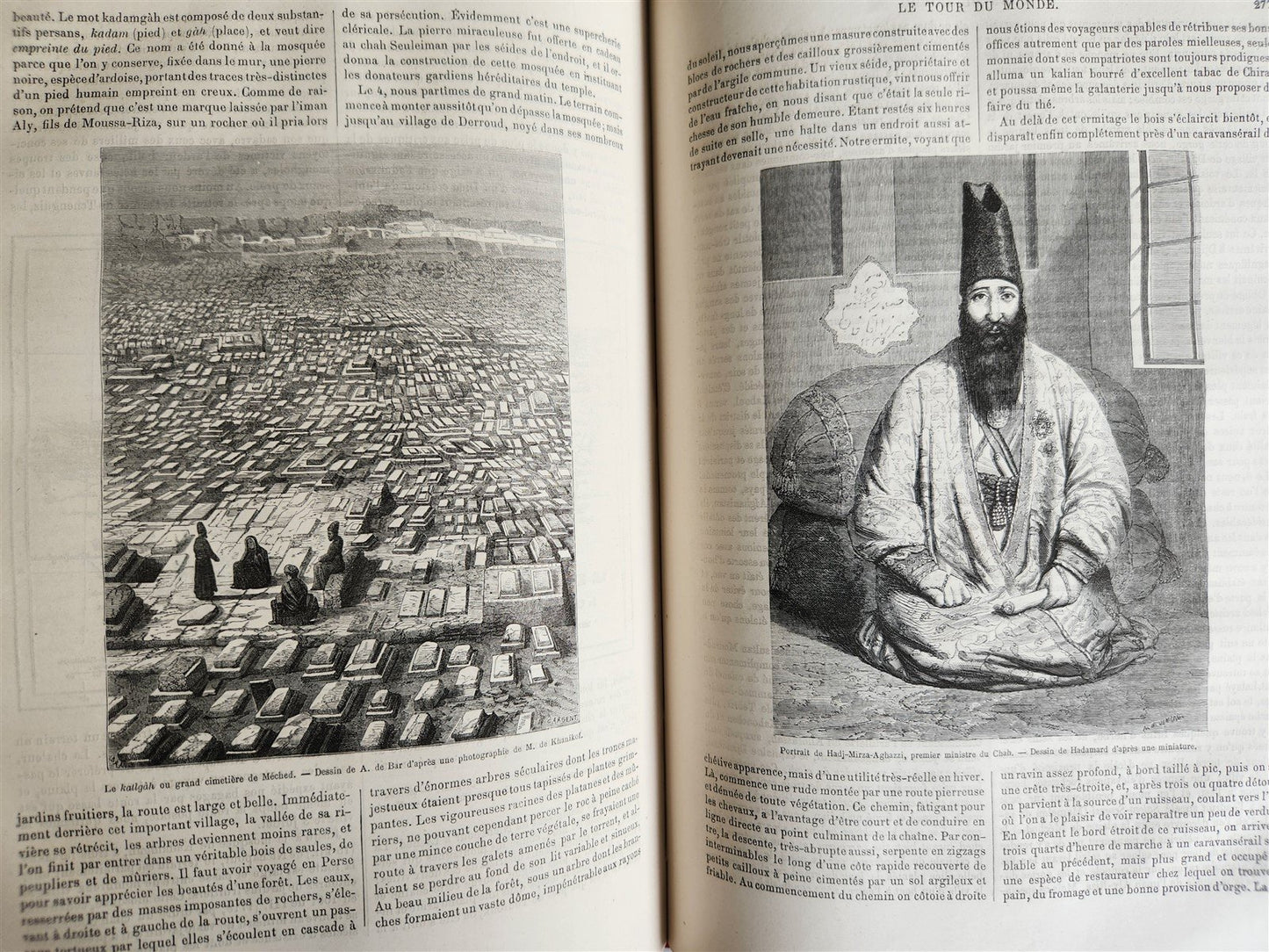 1861 HISTORY VOYAGES ILLUSTRATED antique CENTRAL ASIA AFGHANISTAN BRAZIL RUSSIA