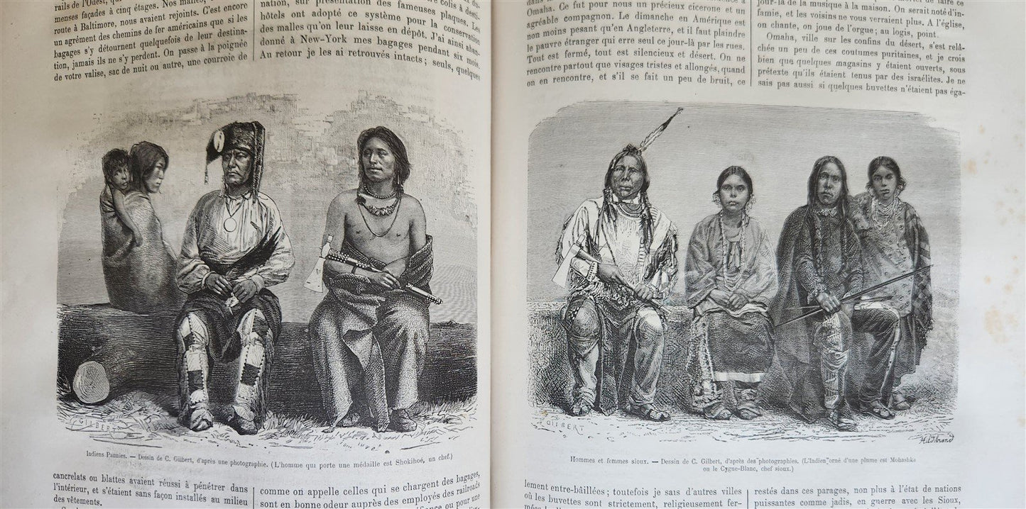 1874 HISTORY of VOYAGES ILLUSTRATED antique SOUTH AMERICA USA GREENLAND AFRICA