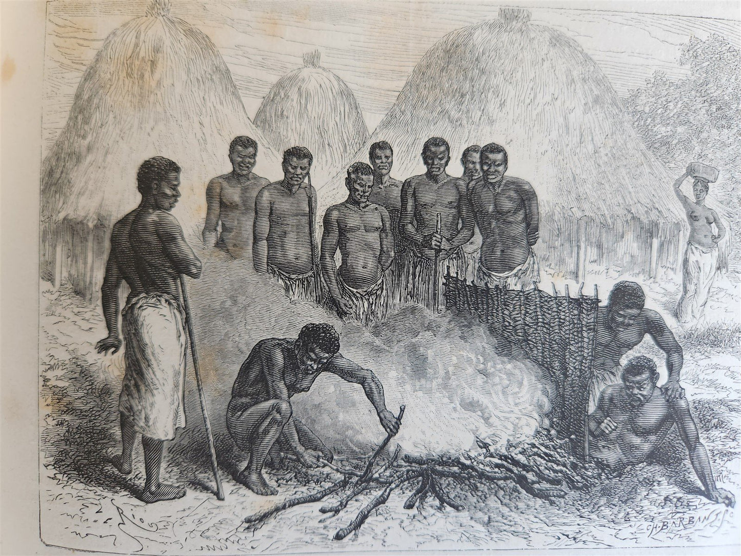 1875 HISTORY of VOYAGES ILLUSTRATED antique AFRICA TAIWAN AUSTRALIA VIETNAM