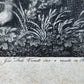 c.1820 DIANA AWAKENED BY THE NYMPHS LARGE ENGRAVING antique 20 3/4 by 29 inches