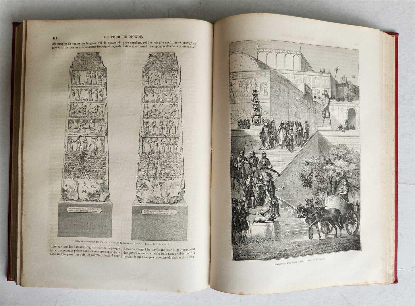 1863 HISTORY VOYAGES ILLUSTRATED antique CENTRAL ASIA SYRIA AFRICA ASSYRIA WIEN