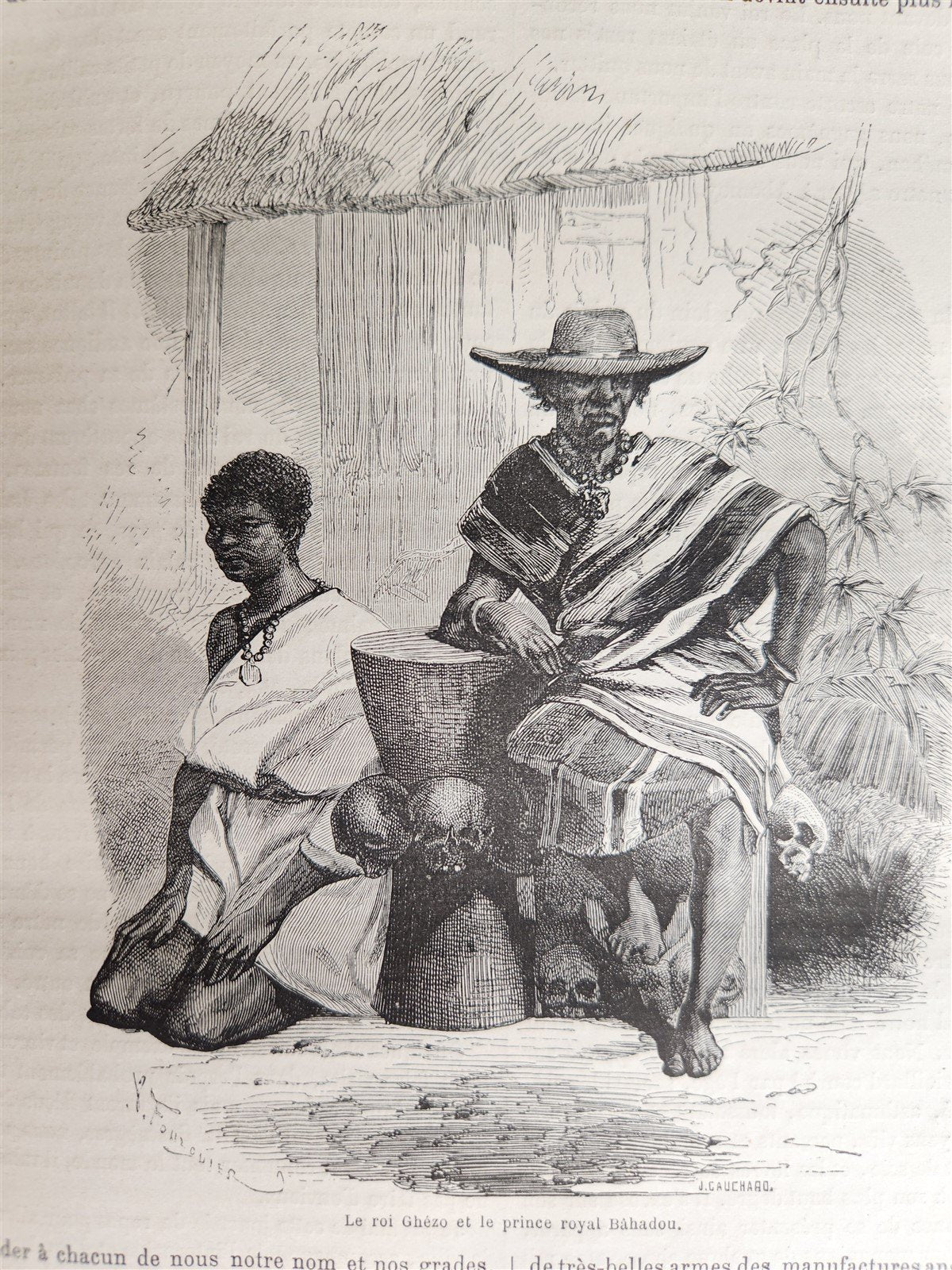 1863 HISTORY VOYAGES ILLUSTRATED antique CENTRAL ASIA SYRIA AFRICA ASSYRIA WIEN