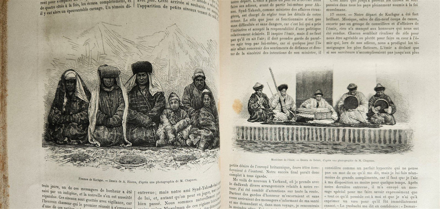 1878 HISTORY VOYAGES ILLUSTRATED antique TURKESTAN RUSSIA PERU VIETNAM S.AMERICA
