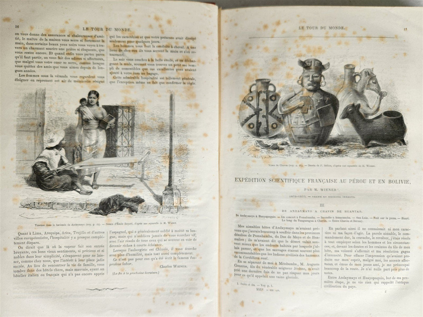 1878 HISTORY VOYAGES ILLUSTRATED antique TURKESTAN RUSSIA PERU VIETNAM S.AMERICA