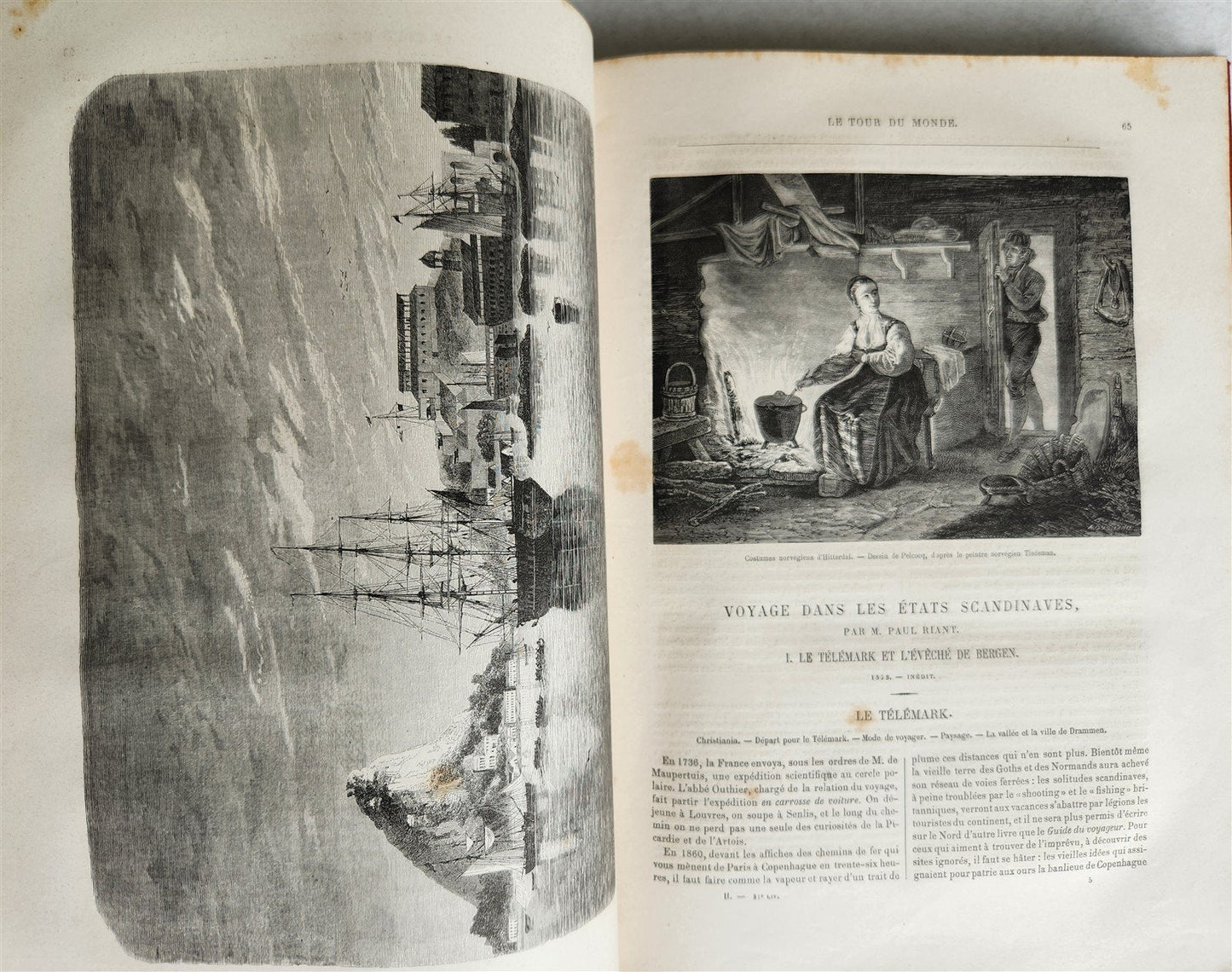 1860 HISTORY VOYAGES ILLUSTRATED antique AFRICA CUBA AUSTRALIA YAKUTSK RUSSIA