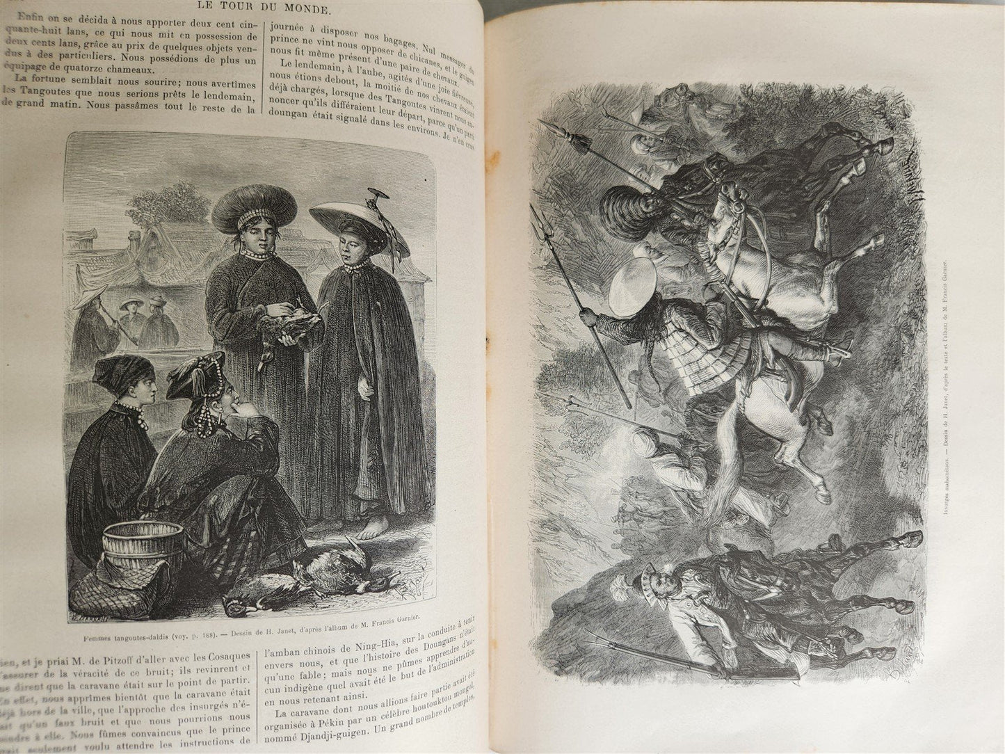 1877 HISTORY VOYAGES ILLUSTRATED antique COLOMBIA AFRICA MONGOLIA VIETNAM