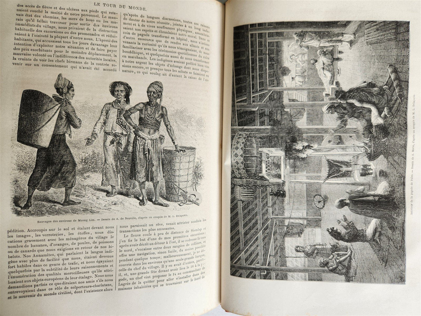 1872 HISTORY VOYAGES ILLUSTRATED antique AFRICA PERU RUSSIA CENTRAL ALPES FRANCE