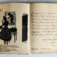 1920s POETRY ALBUM ILLUMINATED MANUSCRIPT in GERMAN antique