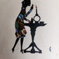 1920s POETRY ALBUM ILLUMINATED MANUSCRIPT in GERMAN antique