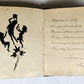 1920s POETRY ALBUM ILLUMINATED MANUSCRIPT in GERMAN antique