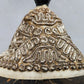 JUDAICA antique SILVER EMBROIDERY on SILK