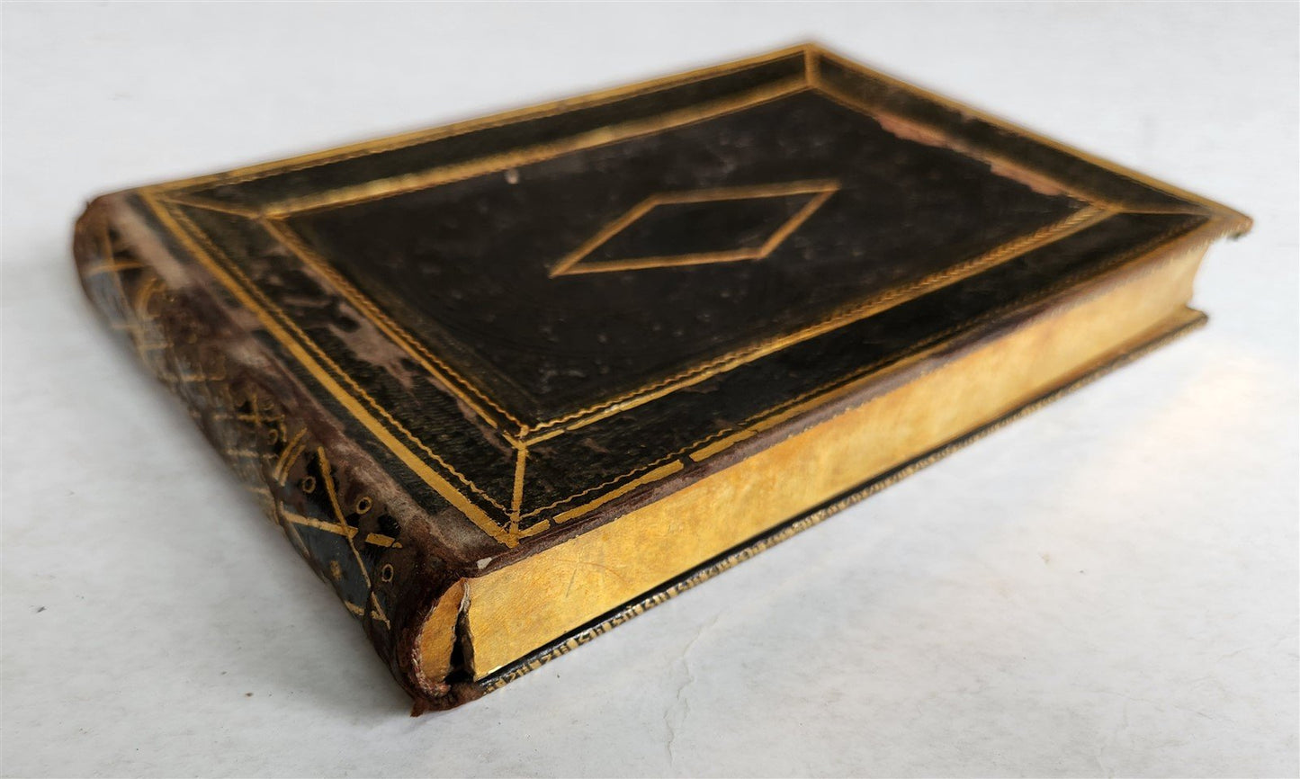 1830s UNUSUAL FAMILY REGISTER BOX BOOK SHAPE GERMAN MANUSCRIPT ARCHIVE antique