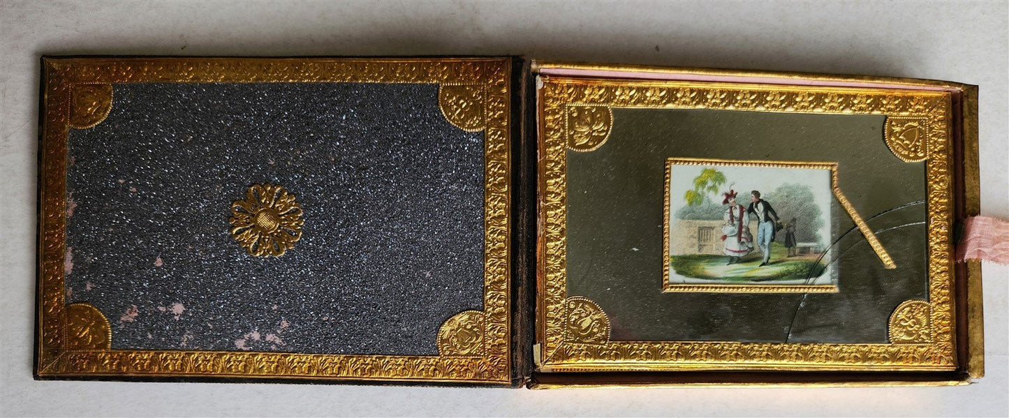 1830s UNUSUAL FAMILY REGISTER BOX BOOK SHAPE GERMAN MANUSCRIPT ARCHIVE antique