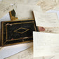 1830s UNUSUAL FAMILY REGISTER BOX BOOK SHAPE GERMAN MANUSCRIPT ARCHIVE antique