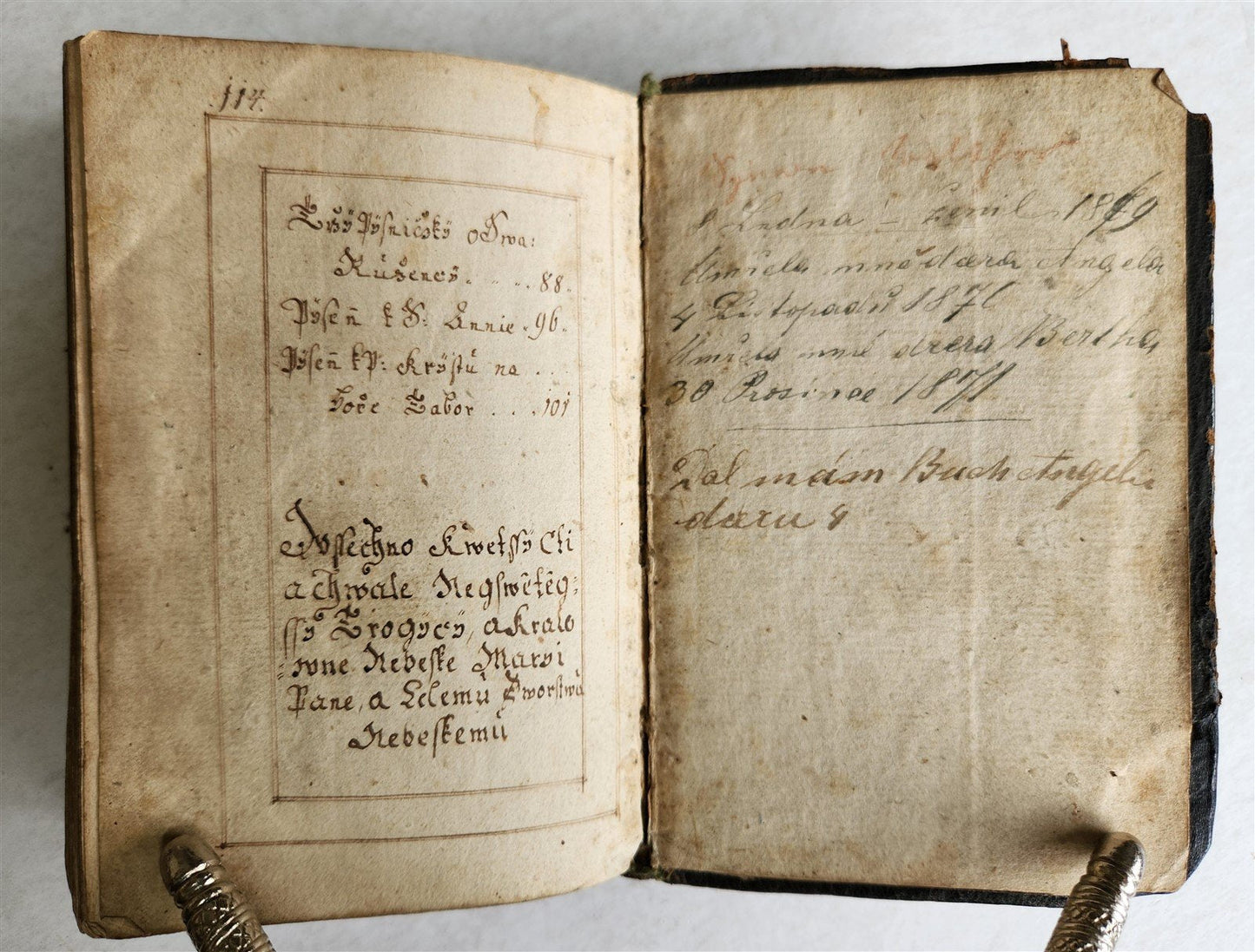 1830 CROATIAN RELIGIOUS MANUSCRIPT antique UNIQUE