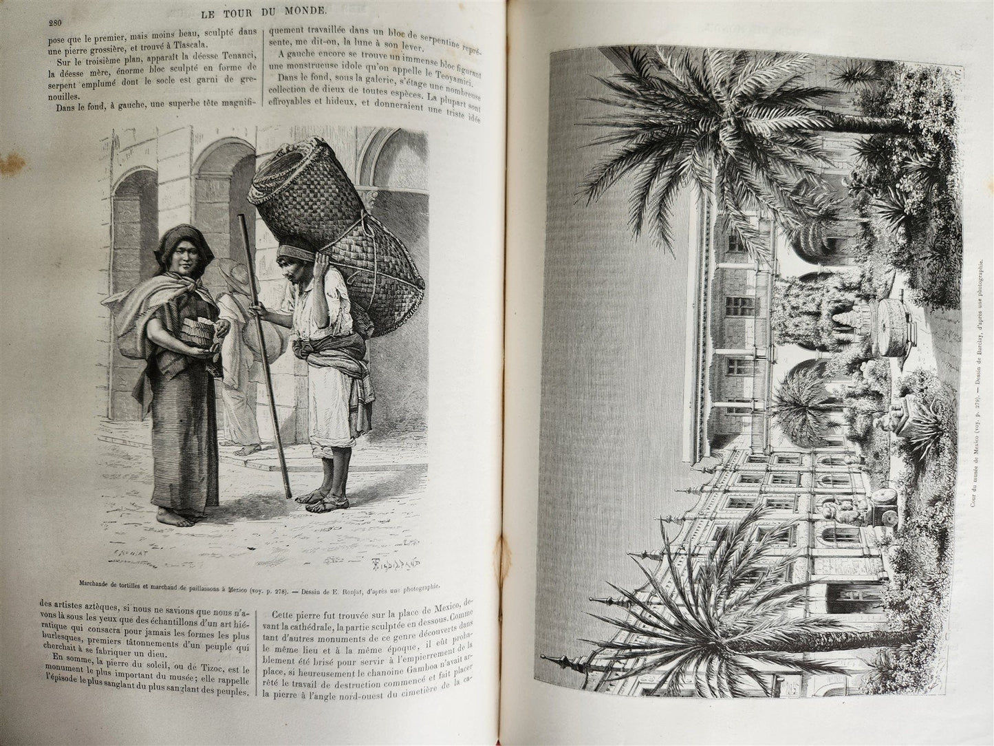 1881 HISTORY of VOYAGES ILLUSTRATED antique AFRICA USA MEXICO SYRIA GREECE
