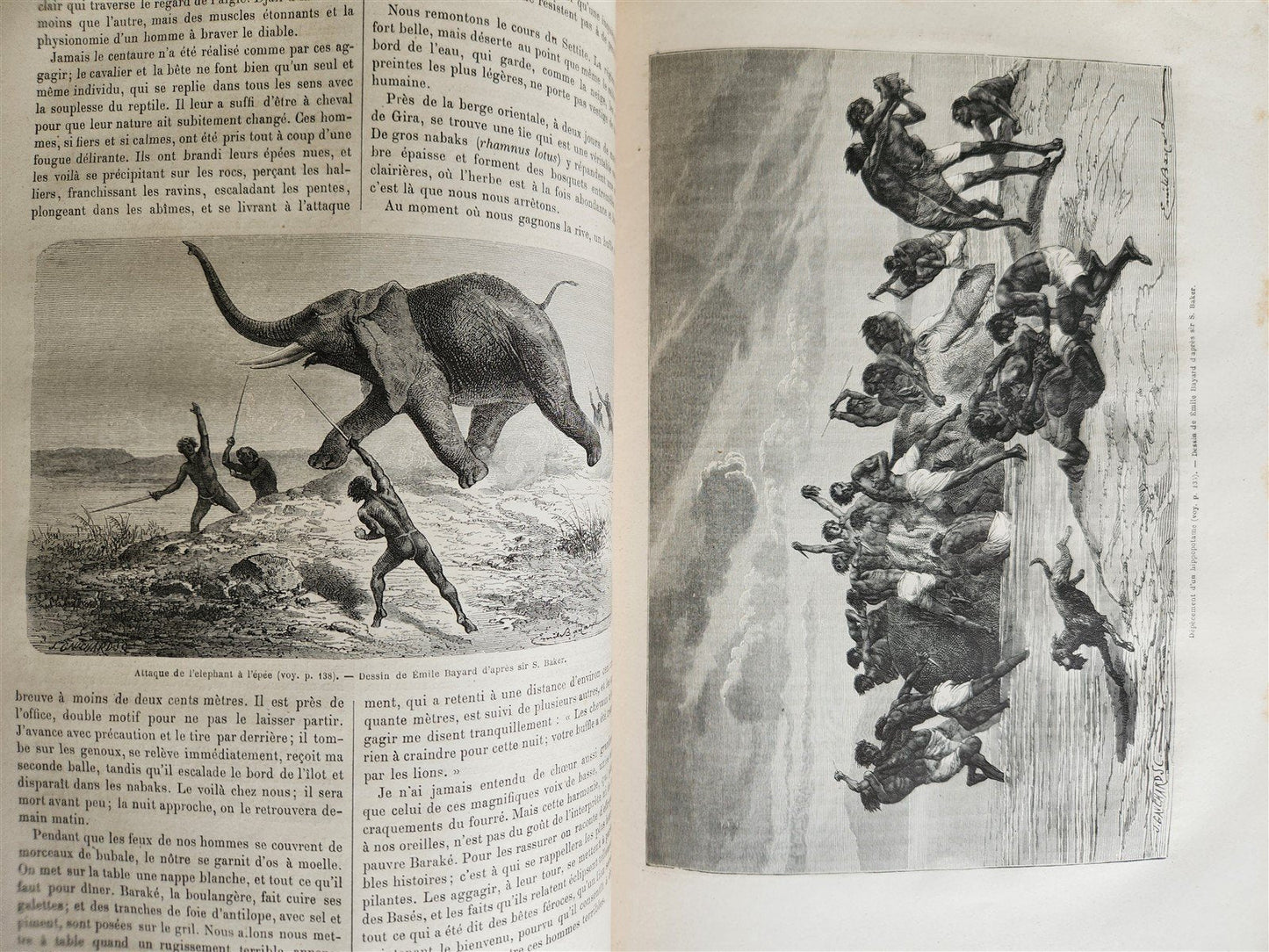 1870 HISTORY of VOYAGES ILLUSTRATED antique CROATIA BOSNIA INDIA FLORIDA AFRICA