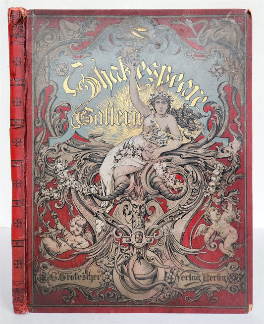 1886 SHAKESPEARE GALLERIE antique ILLUSTRATED FOLIO