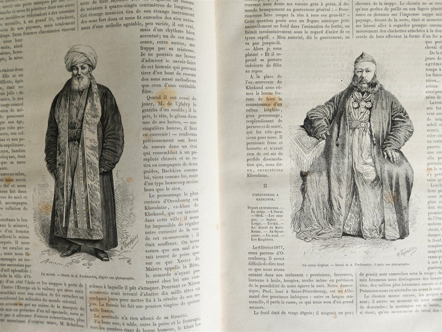 1879 HISTORY VOYAGES ILLUSTRATED antique UZBEKISTAN S.AMERICA MOROCCO NEW GUINEA