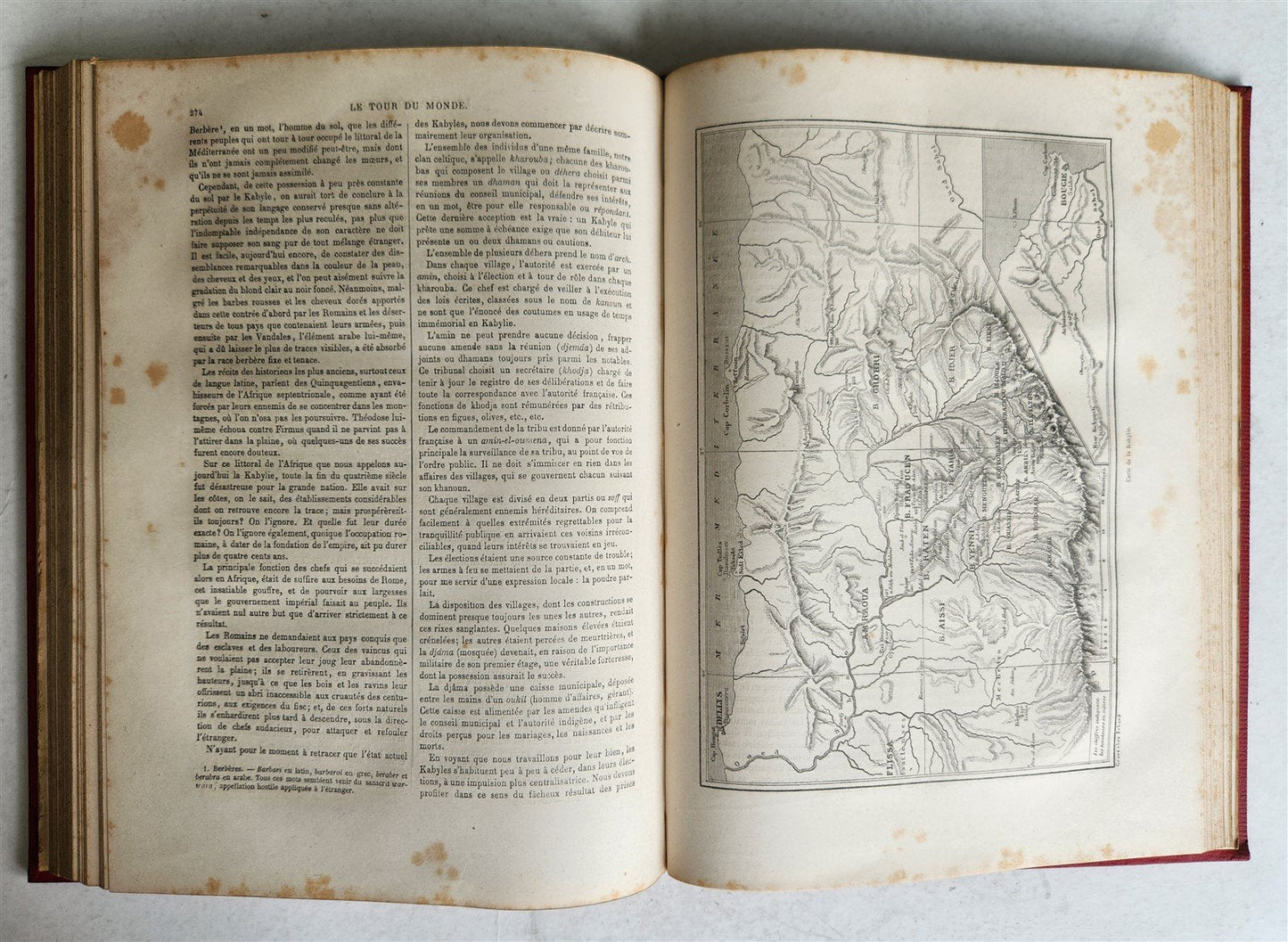 1867 HISTORY VOYAGES ILLUSTRATED antique JAPAN ALGERIA NEW CALEDONIA BABYLONIA