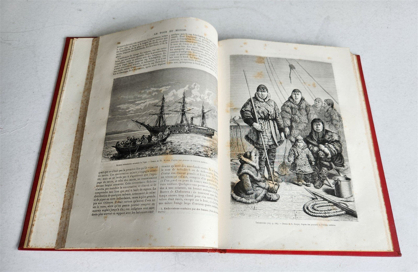 1882 HISTORY of VOYAGES ILLUSTRATED antique CAUCASUS VENEZUELA SYRIA BELGIUM