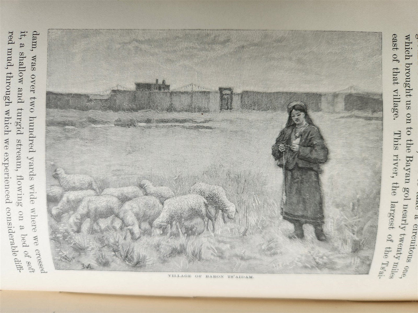 1891 LAND of LAMAS antique ILLUSTRATED Journey Through China Mongolia & Tibet