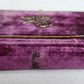 1864 CATHOLIC PRAYER BOOK in FRENCH antique FINE VELVET & METAL BINDING