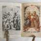 1870 BONE BINDING CATHOLIC PRAYER BOOK in FRENCH & LATIN antique