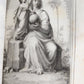 1870 BONE BINDING CATHOLIC PRAYER BOOK in FRENCH & LATIN antique