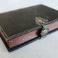 1886 GERMAN HYMNAL BOOK w/ SILVER CLASP antique