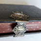 1886 GERMAN HYMNAL BOOK w/ SILVER CLASP antique