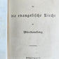 1886 GERMAN HYMNAL BOOK w/ SILVER CLASP antique