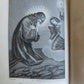 1886 GERMAN HYMNAL BOOK w/ SILVER CLASP antique