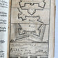 1715 MILITARY FORTIFICATIONS antique ILLUSTRATED w/ 21 PLATES in GERMAN
