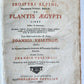 1735 ILLUSTRATED PHARMACOLOGY WORK PLANTS of EGYPT antique De plantis Aegypti