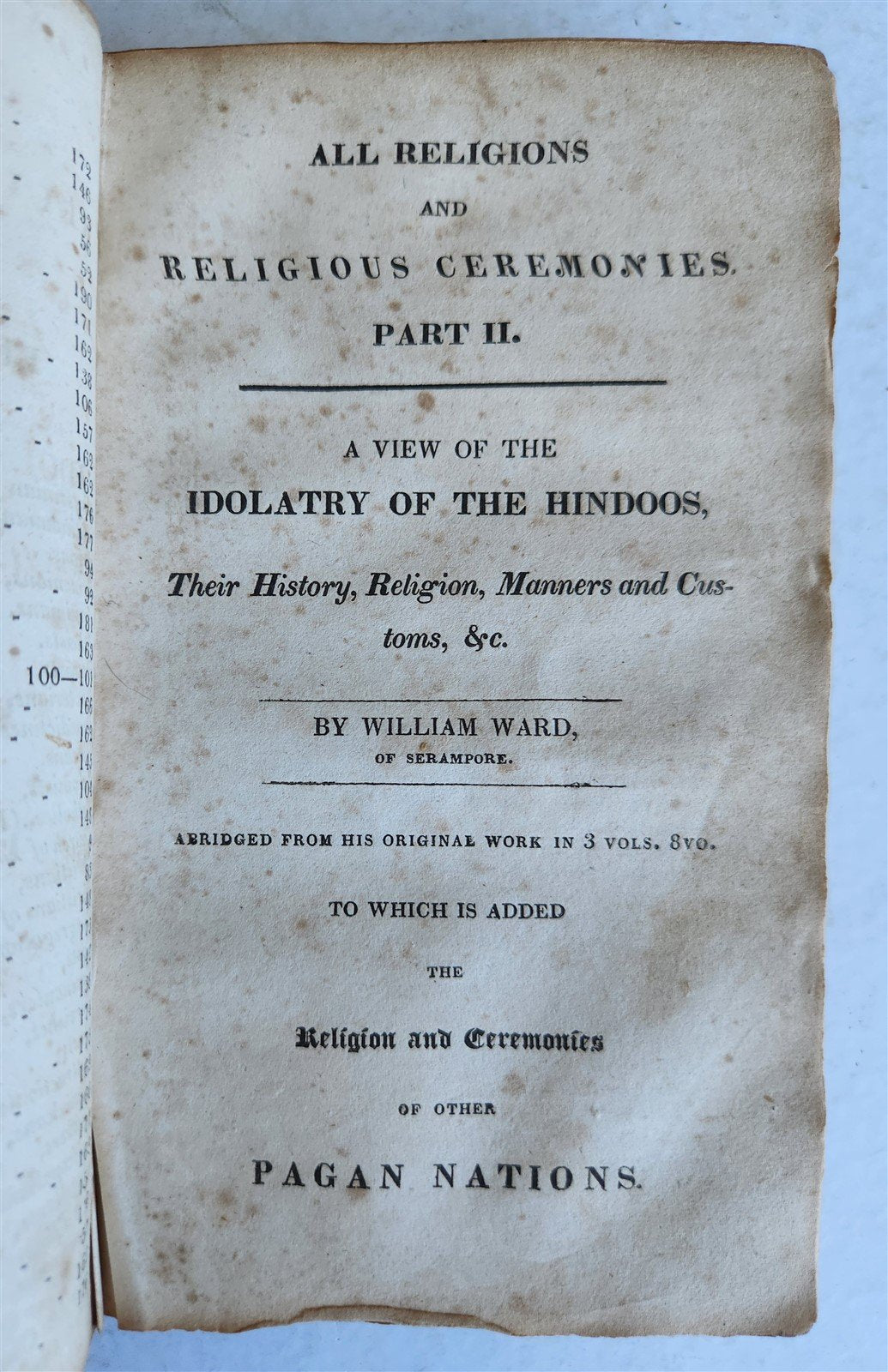 1823 RELIGIONS & RELIGIOUS CEREMONIES of ALL NATIONS antique ILLUSTRATED