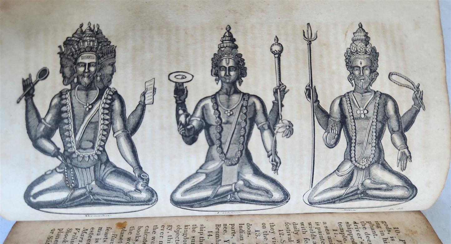 1823 RELIGIONS & RELIGIOUS CEREMONIES of ALL NATIONS antique ILLUSTRATED