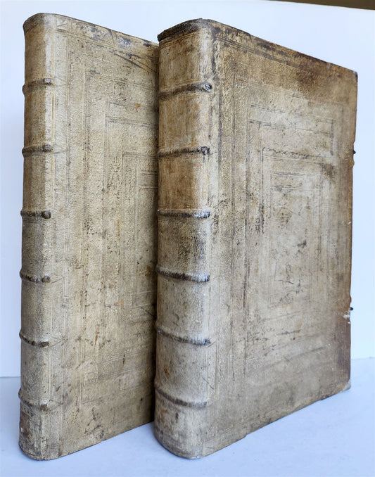1696 ILLUSTRATED Specula physico-mathematico-historica antique 2 FOLIO VOLUMES