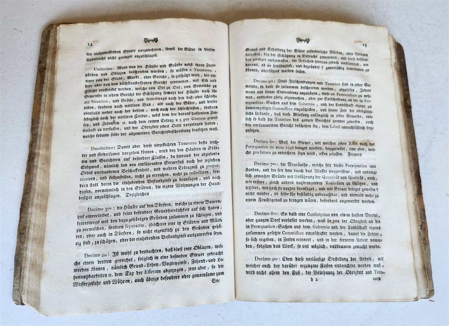 1793 TYROLEAN TAX LAWS BOOK antique AUSTRIA