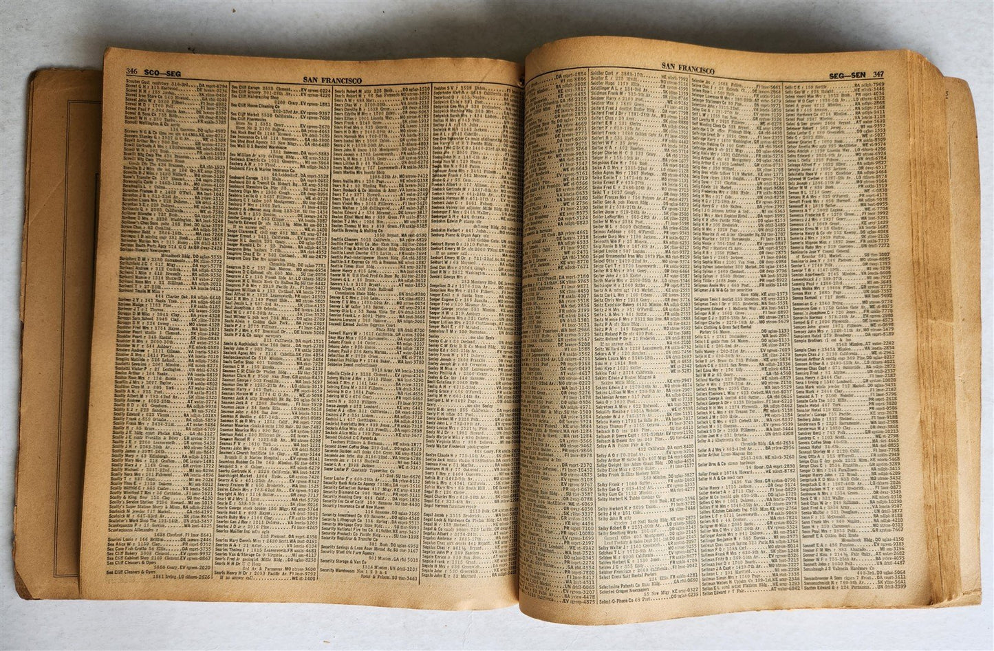 SAN FRANCISCO and BAY COUNTIES TELEPHONE DIRECTORY antique