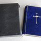1876 PRAYER BOOK in GERMAN antique VELVET w/ SILVER EDGES BINDING