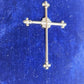 1876 PRAYER BOOK in GERMAN antique VELVET w/ SILVER EDGES BINDING